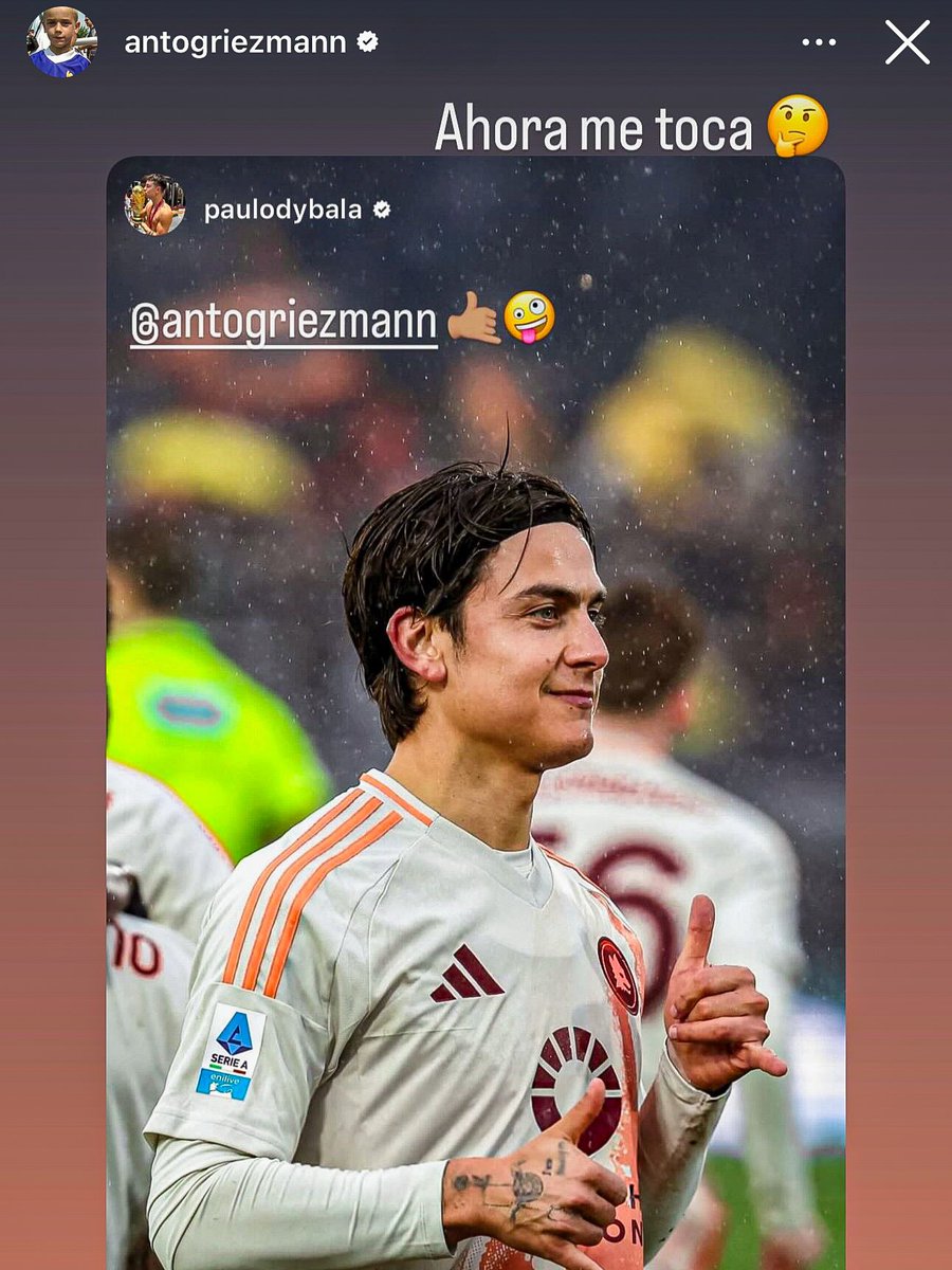 El festejo de Dybala para Griezmann. 🇦🇷🤙🇫🇷