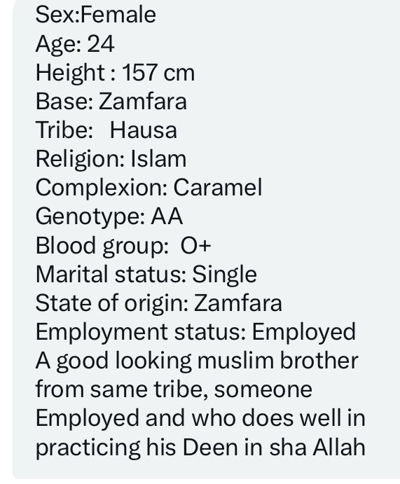 Retweet please 🙏 her husband might be on your TL😇