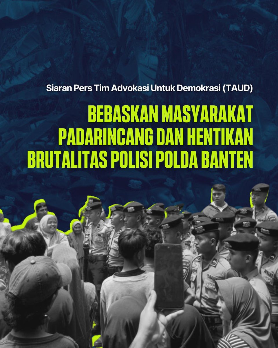 Hingga kini, 9 warga ditahan secara sewenang-wenang, termasuk anak-anak, tanpa akses bantuan hukum.

Kami mendesak Kapolri dan lembaga terkait untuk membebaskan warga, menghentikan intimidasi, serta mengusut tindakan represif aparat. Jangan biarkan ketidakadilan terus terjadi!