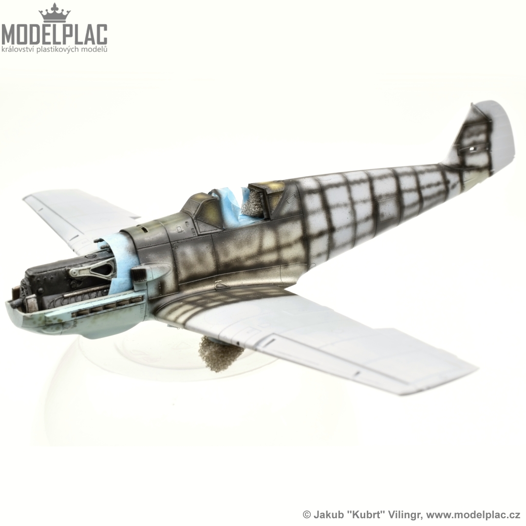 Jakub_Vilingr's tweet image. Here we go! 77propeller airbrush stencils works good. 1/72 Bf 109 kit from Special Hobby is tiny, but needs some upgrades. I thinned the edges on the engine cover to make them thin and sharp. Exhausts are resin aftermarket parts from CMK &quot;Quick and easy&quot; sets.