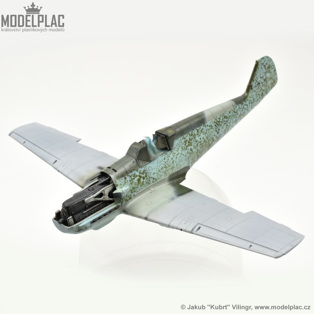 Jakub_Vilingr's tweet image. Here we go! 77propeller airbrush stencils works good. 1/72 Bf 109 kit from Special Hobby is tiny, but needs some upgrades. I thinned the edges on the engine cover to make them thin and sharp. Exhausts are resin aftermarket parts from CMK &quot;Quick and easy&quot; sets.