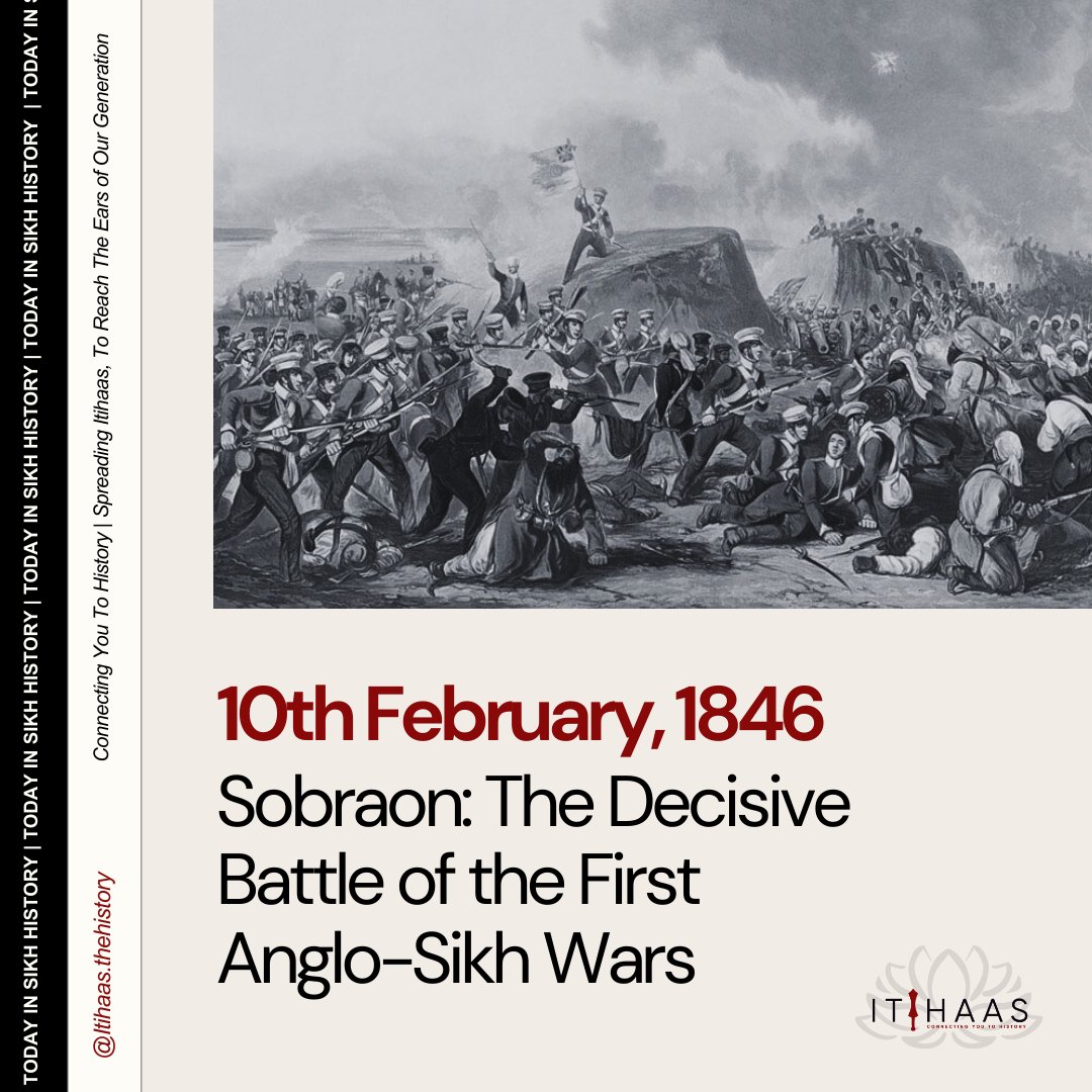itihaas_th's tweet photo. 10th February, 1846
" TODAY IN SIKH HISTORY "
Sobraon: The Decisive Battle of the First Anglo-Sikh Wars
#TodayInHistory #India #Punjab #History #Sikhs #MaharajaDuleepSingh #TheBlackPrince #MaharaniJinda #Kohinoor #War #AngloSikhWar #AngloSikh #BritishForces #BattleofSobraon https://t.co/eh6nrjibX4