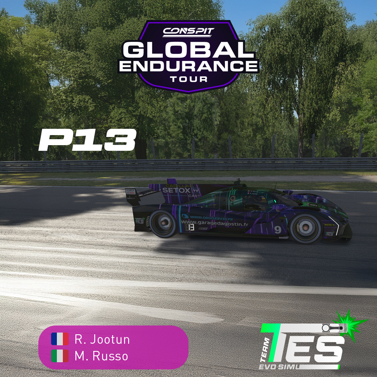 TeamEvoSimu's tweet image. Après une course intense et marquée par des rebondissements imprévus, nous avons su garder notre détermination et franchir la ligne en 13e position. Merci pour votre soutien, et rendez-vous à la prochaine course pour viser encore plus haut ! 🏁🔥
.
.
.
#TeamEvoSimu #SimRacing