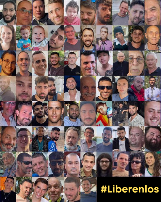 IsraelinSpanish's tweet photo. 76 secuestrados siguen en manos de Hamás en Gaza.

Cada segundo que pasan en cautiverio es otro segundo en el infierno.

No mires a otro lado.

COMPARTE ESTO.