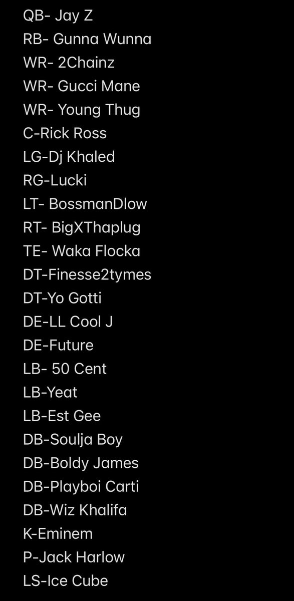 wick2sick's tweet photo. My rapper starting 22 #SuperBowl https://t.co/LoH2VhqvdI
