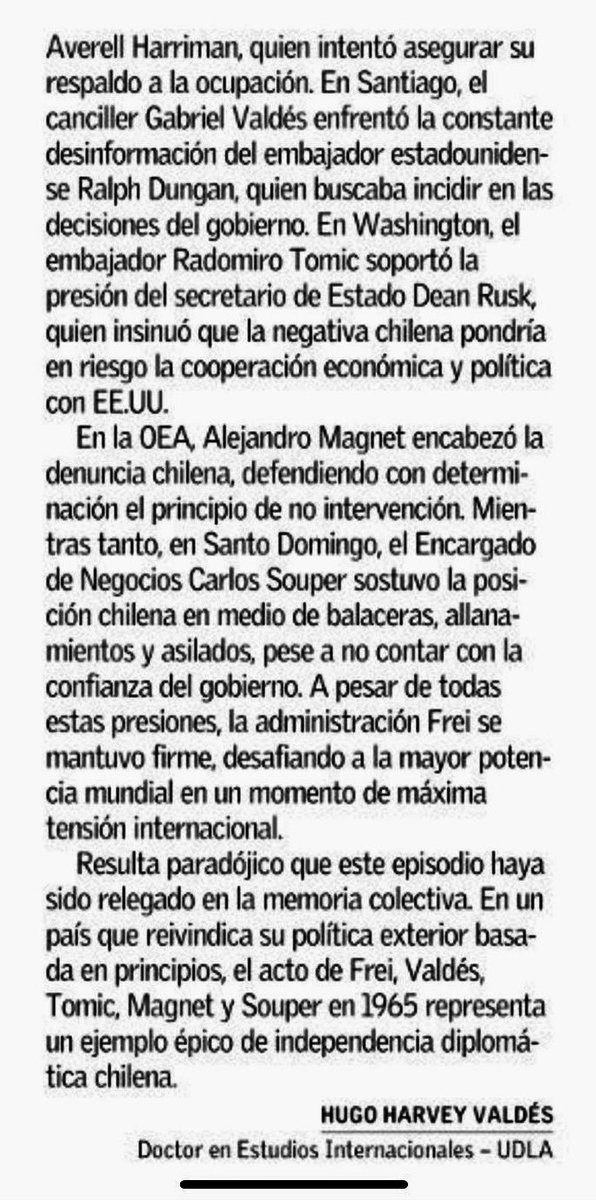 Paulina Astroza S. (@paulinaastrozas) on Twitter photo Qué buen y pertinente recuerdo de <a href="/hugoharvey/">Hugo Harvey</a>
Más aún encuentro fuera de lugar la opinión del Sr José Rodríguez que dio lugar a este debate Qué buen y pertinente recuerdo de <a href="/hugoharvey/">Hugo Harvey</a>
Más aún encuentro fuera de lugar la opinión del Sr José Rodríguez que dio lugar a este debate