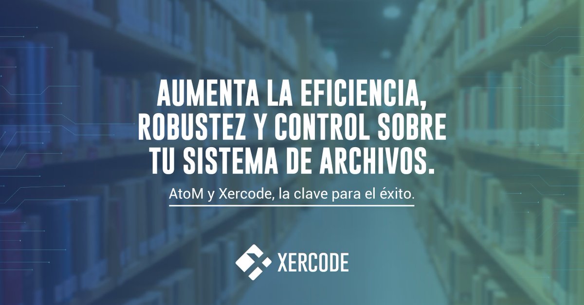 xercode's tweet image. La combinación de #AtoM, el software #OpenSource para la administración completa de tus archivos y #Xercode te permite aumentar la eficiencia, robustez y control sobre tu sistema de archivos. 

📢 ¡Descubre todas las ventajas!🔗 acortar.link/KrsNbN