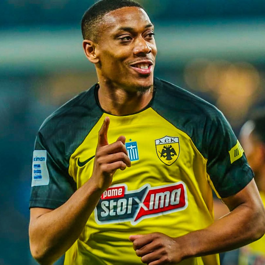 eurofootcom's tweet image. 🇫🇷💥 Anthony Martial (29) with a brace for AEK Athens tonight! ⚽️⚽️ 

He has 9 goals + 2 assists for the Greek side this season.