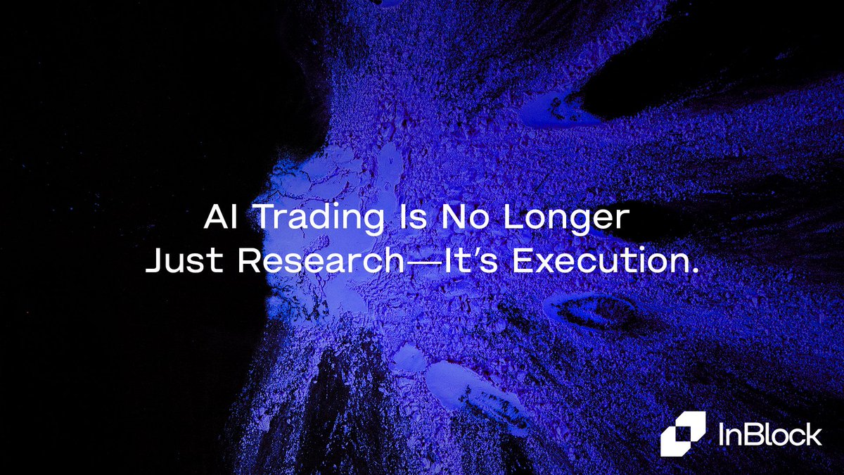 InBlockAI's tweet photo. Imagine If AI Could Execute Trades for You. Now It Can.

Most trading relies on human execution—even if AI is used for research. That’s about to change.

With InBlock AI, execution is going autonomous.

📡 AI Agents monitor & predict price movements in real-time
⚡ Trade automation is coming—from insights to execution
🚀 AI will detect and act on market shifts before humans can

This isn’t just AI insights. This is AI-powered execution.

🔗 https://t.co/cXVfrLw8Vo

#AIAgent #CryptoMarket #DeFiRevolution