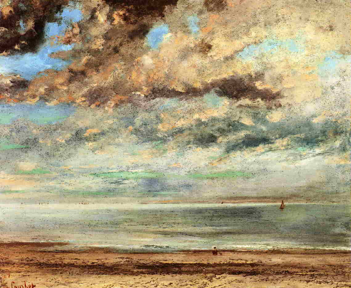 Gustave Courbet, The Beach, Sunset