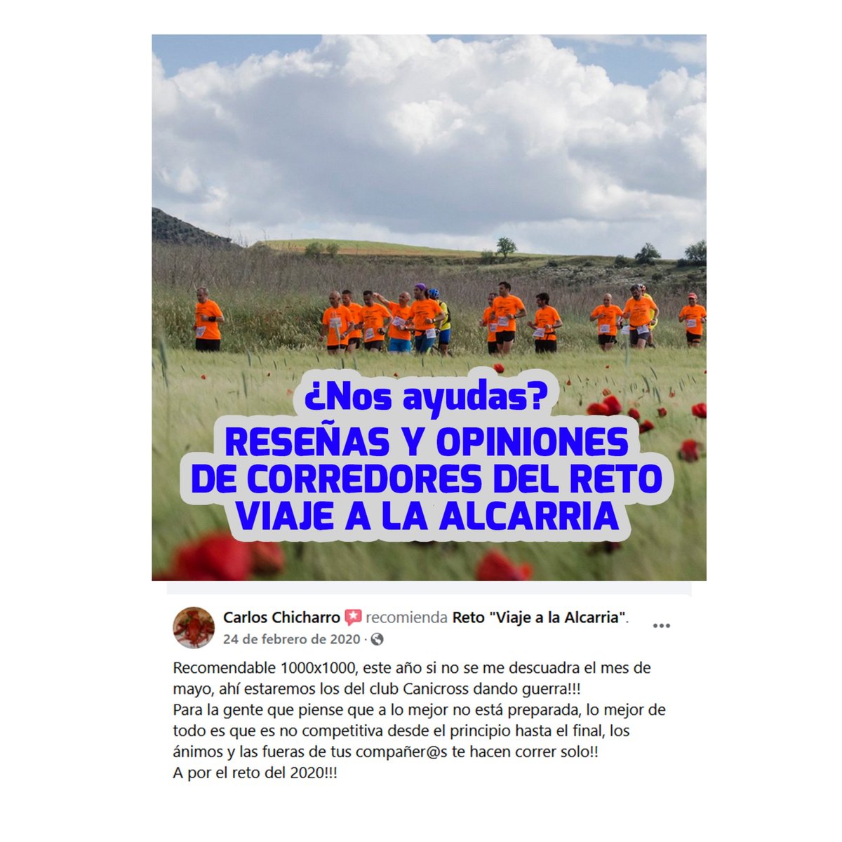 retoviajealcarr's tweet photo. Porque vosotros, que habéis vivido la experiencia del Reto Viaje a la Alcarria en ediciones anteriores, sois nuestros mejores embajadores. 
🌟 ¿Podríais dejarnos vuestros comentarios, reseñas o anécdotas sobre lo que ha significado para vosotros esta carrera?
...sigue https://t.co/24xSa3Gobo