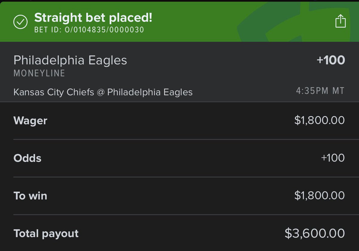 Jduntrades's tweet image. Just bet $1,800 on the Eagles to take the W 

Might give the money away if I win ❤️

Am I cooked? 🦅