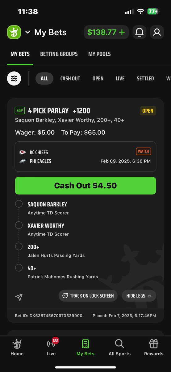 doris_spence's tweet photo. @DKSportsbook #LetDKCook https://t.co/6fG4UwtSMu