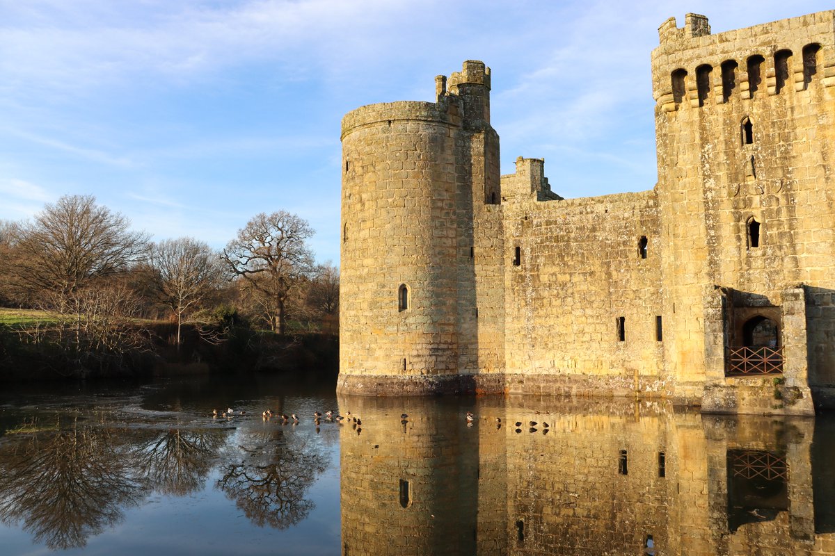 Did you know? The moat was partly a defensive feature of Bodiam Castle and partly designed to impress, with the castle reflected in the water.

📸 National Trust/Lucy Evans