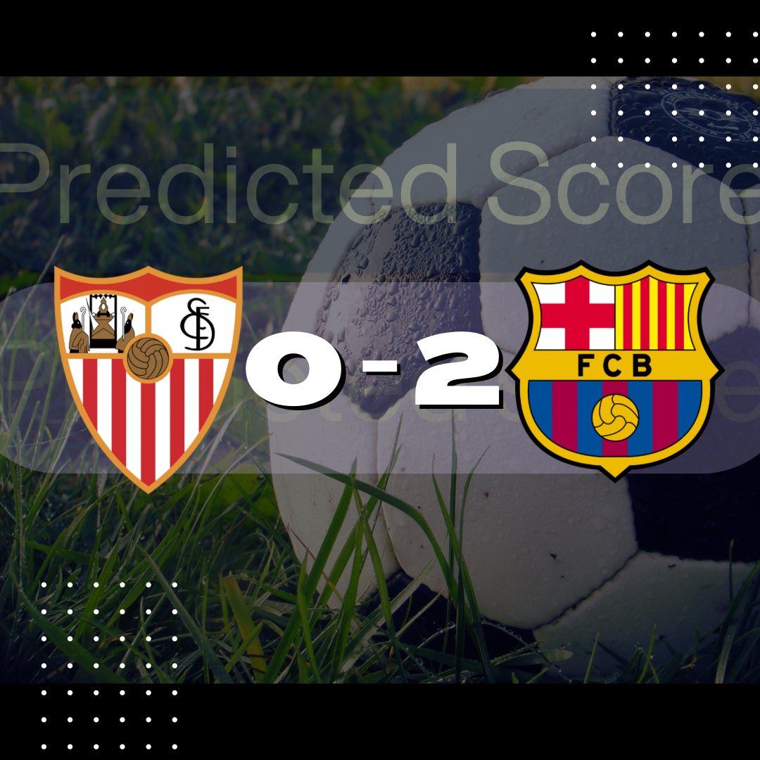 Legendary Predict (@l_predictt) on Twitter photo 10k Naira for the first person to correctly predict the scoreline. 
Like and repost
😈Here’s my correct score prediction for Sevilla - Barcelona
Drop yours👇👇 10k Naira for the first person to correctly predict the scoreline. 
Like and repost
😈Here’s my correct score prediction for Sevilla - Barcelona
Drop yours👇👇