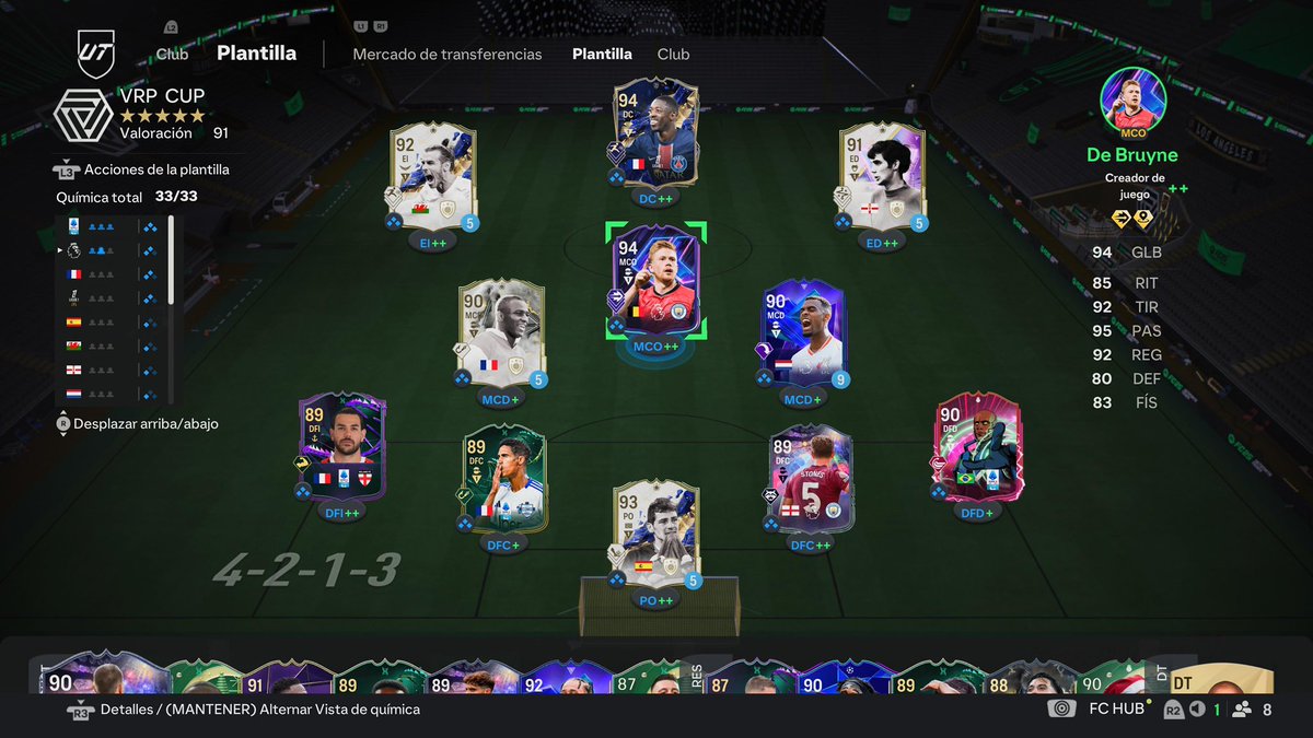 Hoy a las 2pm🇻🇪 estaremos jugando la última Pro Cup de FC25. 

Este es el equipo que estaremos utilizando para el torneo y vamos a dejarlo todo para clasificar a la etapa final que se jugará mañana🙏

<a href="/VRPeSport/">VRP eSports</a> <a href="/StreamerArena/">Streamer Arena</a> <a href="/Rafaleco425_/">Rafaleco425 🇻🇪</a>