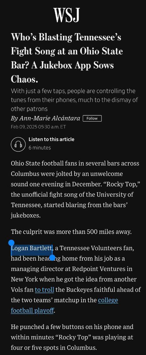 loganbartlett's tweet photo. Thank you to the @WSJ for covering this important topic

https://t.co/CbbyvI9Tbr https://t.co/i4biTq5coz