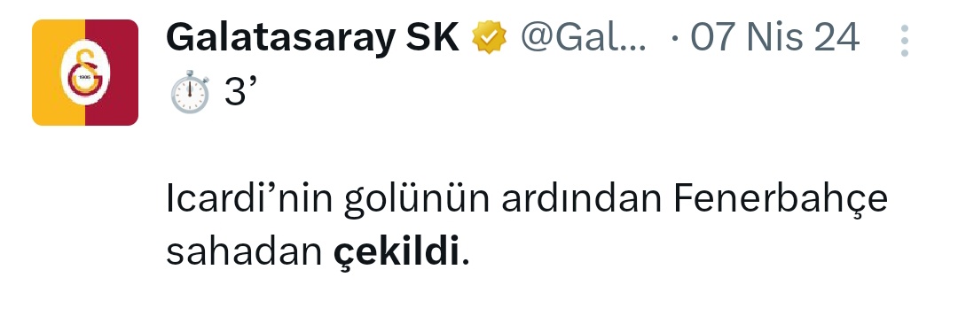 <a href="/HulusiBelgu/">Hulusi Belgu ⭐️⭐️⭐️⭐️⭐️</a> Siz başlattınız sahadan çekilme olayını.