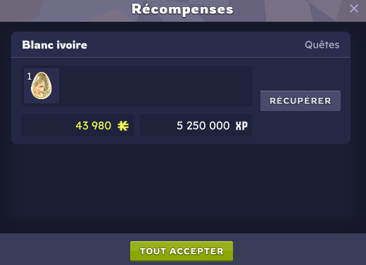 Avec pas mal de retard mais au tour du dofus Ivoire