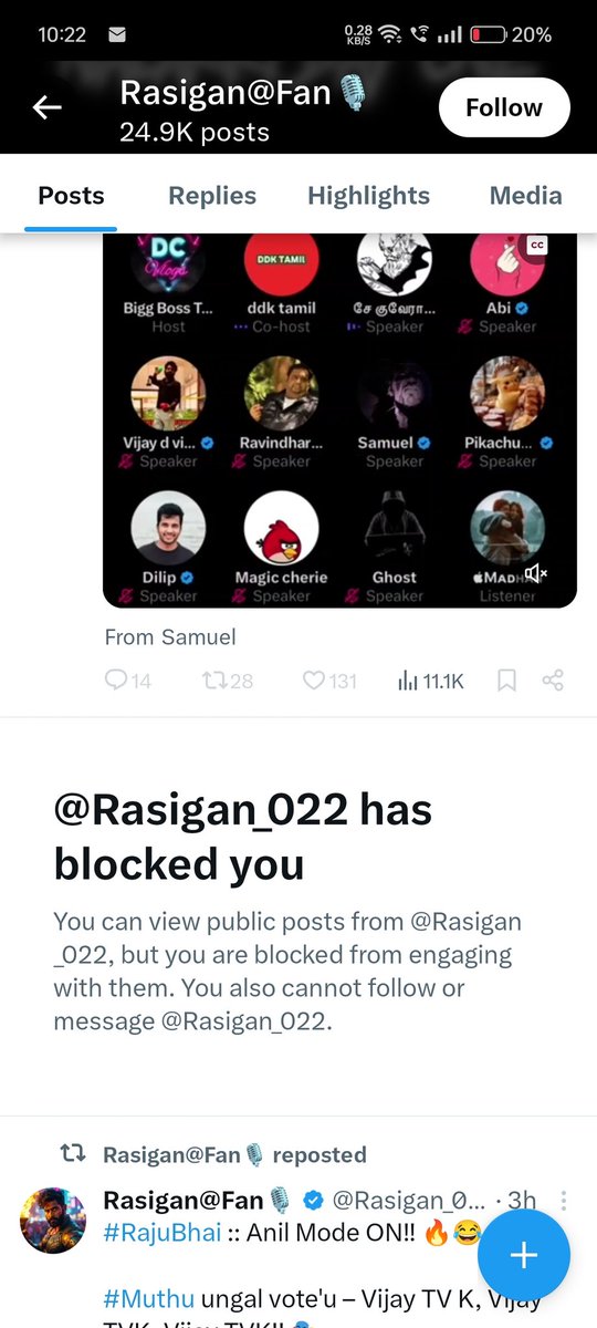 sambavamiruku's tweet photo. Guts nu onnu unga pr kumbal ku illaiya da 😂 block pannitu odureega p**ta pasangala 🤣 #BiggBossSeason8Tamil #SoundPr https://t.co/sdtzAVp7m6