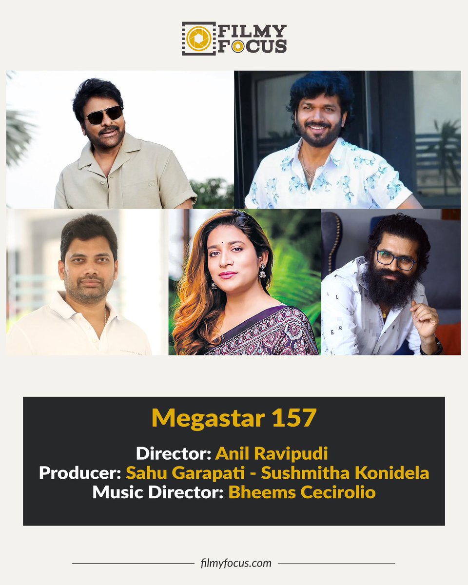 FilmyFocus's tweet photo. #Megastar157 #Chiranjeevi #AnilRavipudi https://t.co/8dn1oR9A4G