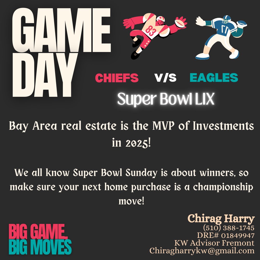 ChiragHarry's tweet photo. #superbowl2025 #superbowl #bayarea #bayareahomes #ChiefsVsEagles #EaglesvsChiefs #chiefs #Eagles https://t.co/qUm4E4fRay