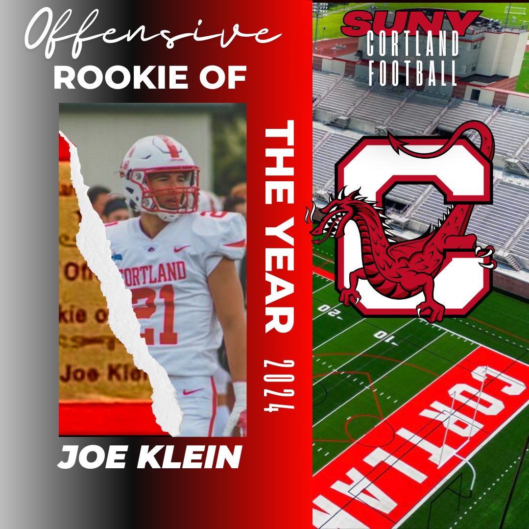 Congratulations to WWFB alum <a href="/Joeyklein_/">Joe Klein</a> on being named <a href="/CortlandFB/">SUNY Cortland Football</a>’s Offensive Rookie of the Year‼️🏆 Keep making us proud Joey #cardsincollege