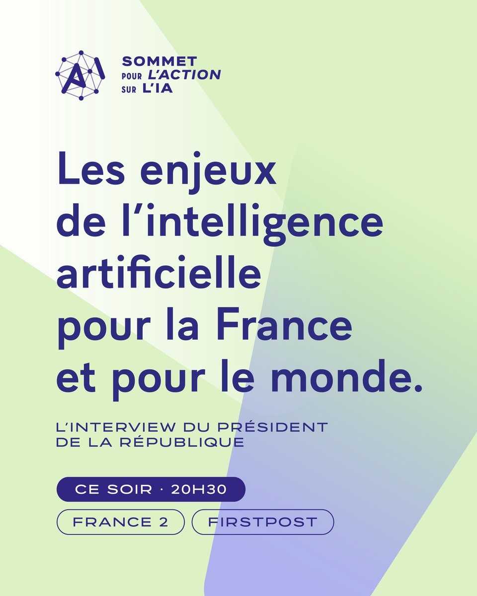 Elysee's tweet image. À 20h30 sur France 2.