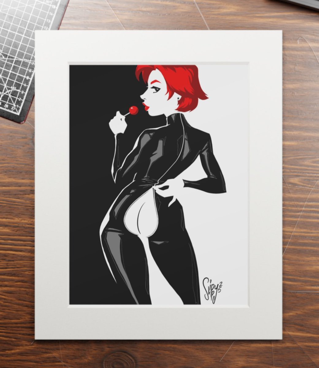Slippy_Stuff's tweet image. Check out my new merch on Printify, including this swank image, “Scarlett”. Wouldn’t she look great on your wall, or a shirt, or a mug, or your face….  slippys-stuff.printify.me/product/177801…
