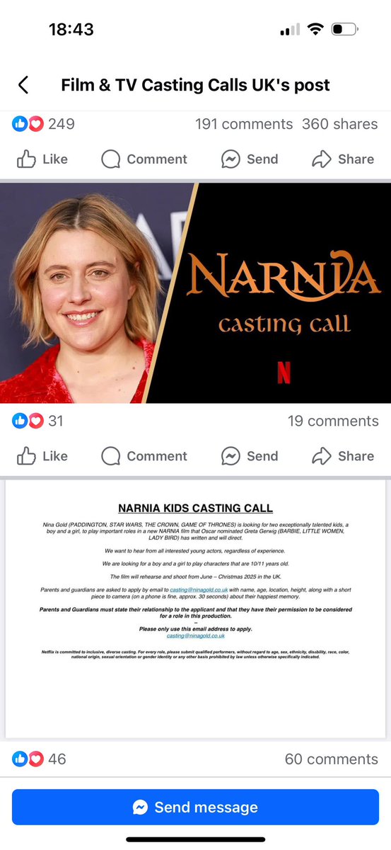 Me trying to convince one of my children to live my childhood dream and visit Narnia….