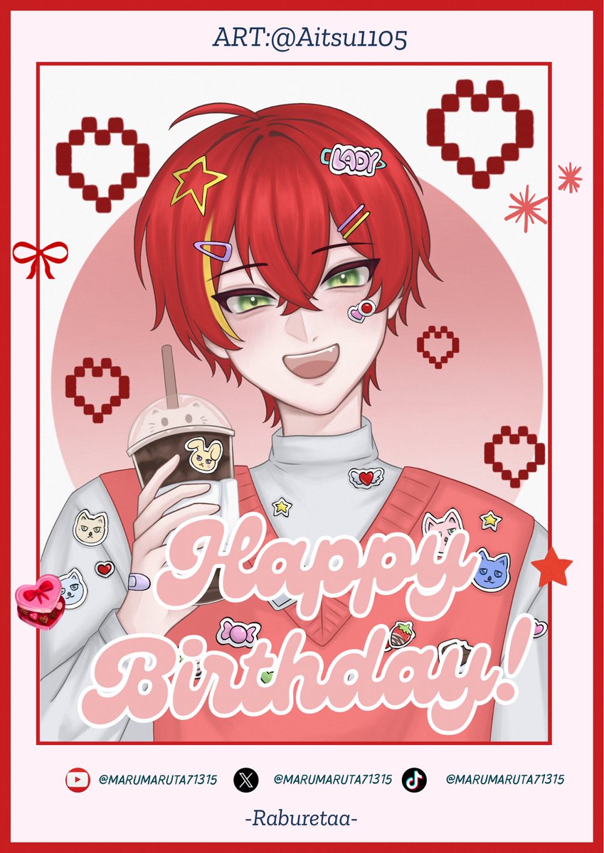 🔴-𝓗𝓪𝓹𝓹𝔂 𝓫𝓲𝓻𝓽𝓱𝓭𝓪𝔂 𝓜𝓪𝓻𝓾-🎂

⋆⁺₊⋆ Wishing you a big slice of happiness
hope you have fantastic day and a fantastic year to come ⋆⁺₊⋆

˚ ༘ 🍫⋆｡-𝓡𝓪𝓫𝓾𝓻𝓮𝓽𝓪𝓪 -₊˚•✨️꒱

#Rabu_retaa
#BirthdayMaru2025