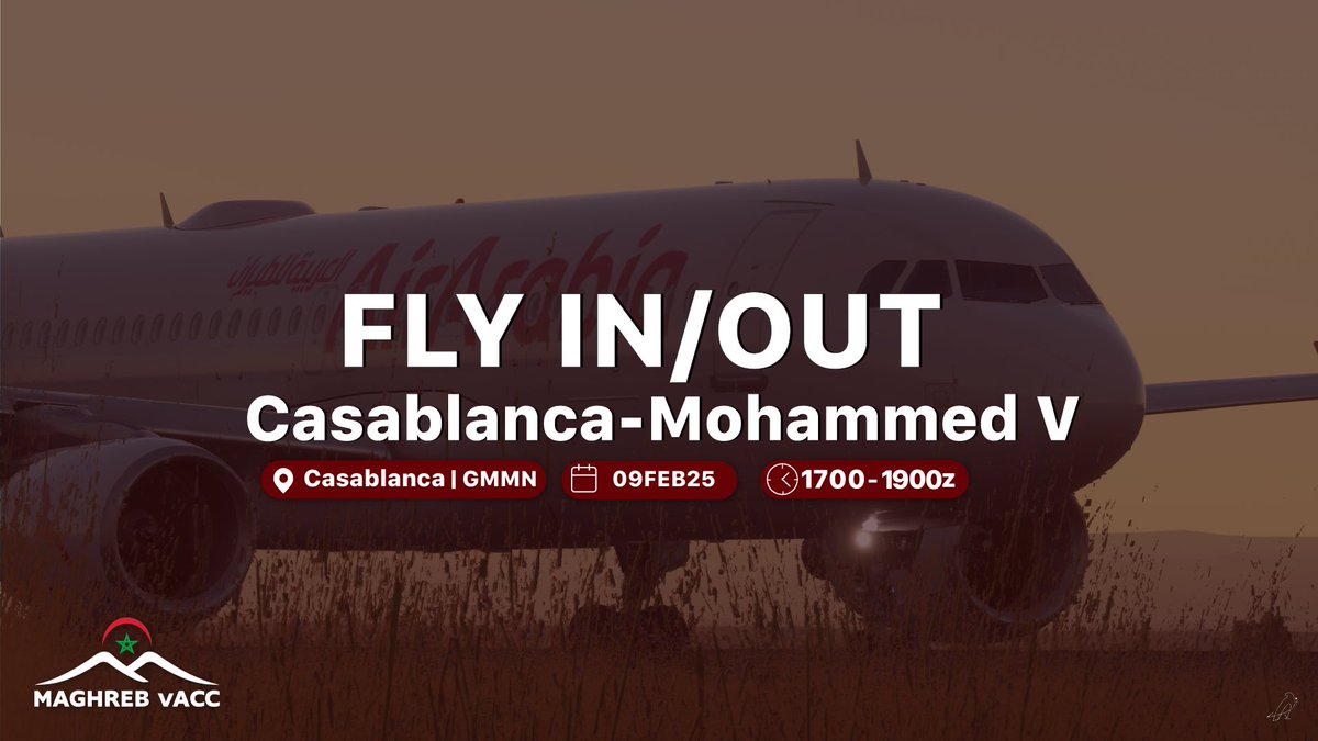 Salam #VATSIM 🙋‍♂️

Happening now at #Casablanca ✨

1/ S2 CPT as Mohamed N. takes control of GMMM_TWR / IFR &amp; VFR both are welcome 🙌 

2/ Casablanca Fly In/Out #GMMN 🛫🛬

So #BringTheNoise

💫 Maghreb VACC, Virtually Real 💫