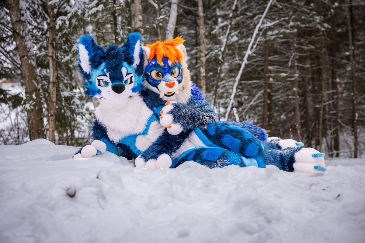 Takio_Saber's tweet image. Come join us for some snow cuddles :3
Im so happy that I finally got snow pictures in suit!