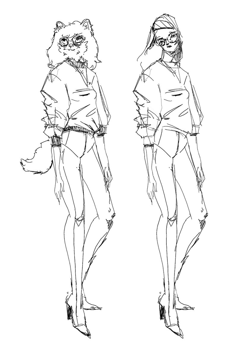 I drew this while drunk at a office party, enjoy oomfies