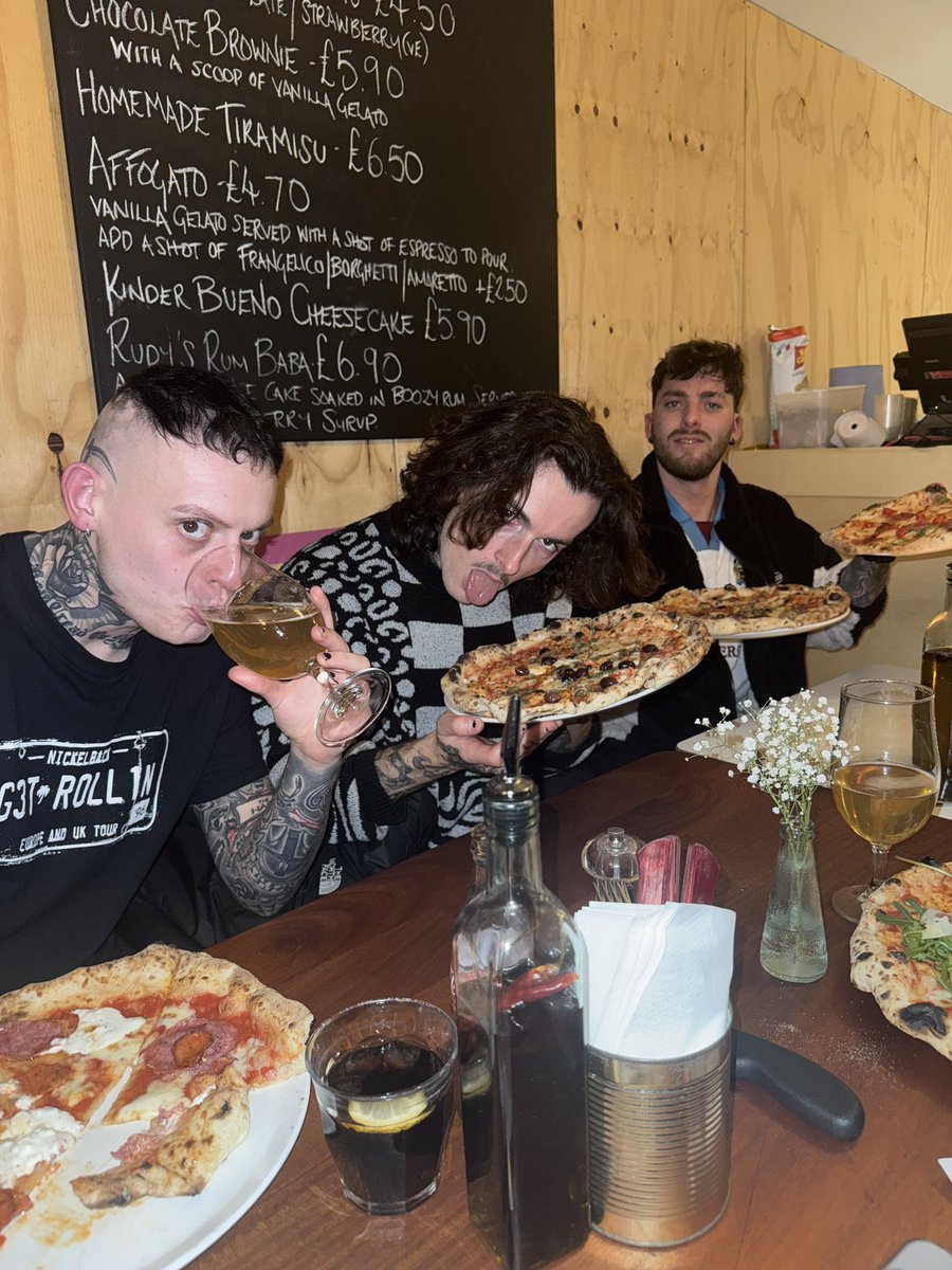 THE HARA (@theharaband) on Twitter photo Unforgettable show in our home city last night, thank you Manchester🖤 And now, for the last show of tour - Swansea you’re up! First time in your city, let’s make it a mad one🍻
Massive love to <a href="/wearerudyspizza/">Rudy's Neapolitan Pizza</a> for sorting us out with the best pizzas EVER before the show too x Unforgettable show in our home city last night, thank you Manchester🖤 And now, for the last show of tour - Swansea you’re up! First time in your city, let’s make it a mad one🍻
Massive love to <a href="/wearerudyspizza/">Rudy's Neapolitan Pizza</a> for sorting us out with the best pizzas EVER before the show too x