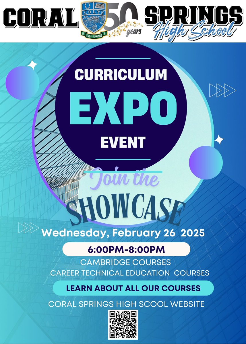 Look what's happening at CSHS! 💙💚 We're excited to host a Curriculum Expo to highlight our courses, including Career Technical Education courses. Please share!