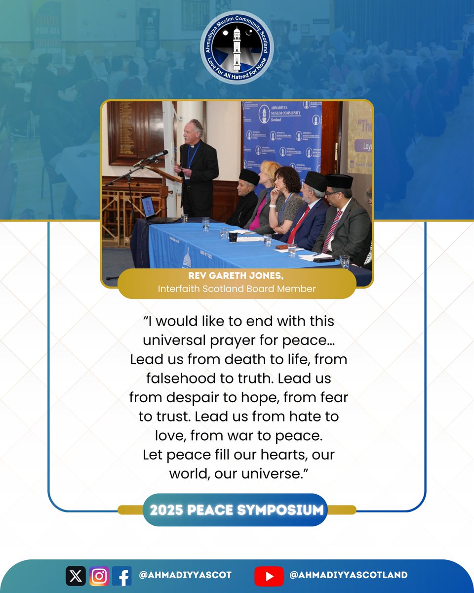 Thank you Rev Gareth Jones of <a href="/InterfaithScot/">InterfaithScot</a> for your presence and powerful words on the need for universal peace and the need for holding such events like the #PeaceSymposiumScotland to raise awareness regarding this.