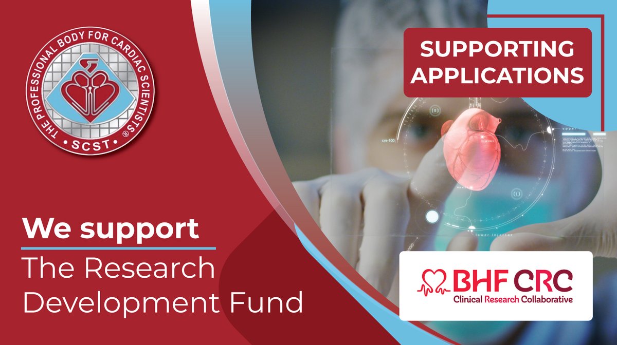 SCST (@scstcouncil) on Twitter photo 🚨 SCST has launched a Research Group to elevate cardiac scientists in research! As a <a href="/bhfcrc/">BHF Clinical Research Collaborative</a> affiliate, we can support applications for the Research Development Fund—offering up to £10K for teams to develop clinical research.
More info: scst.org.uk/research-news/
#CardiacScience 🚨 SCST has launched a Research Group to elevate cardiac scientists in research! As a <a href="/bhfcrc/">BHF Clinical Research Collaborative</a> affiliate, we can support applications for the Research Development Fund—offering up to £10K for teams to develop clinical research.
More info: scst.org.uk/research-news/
#CardiacScience