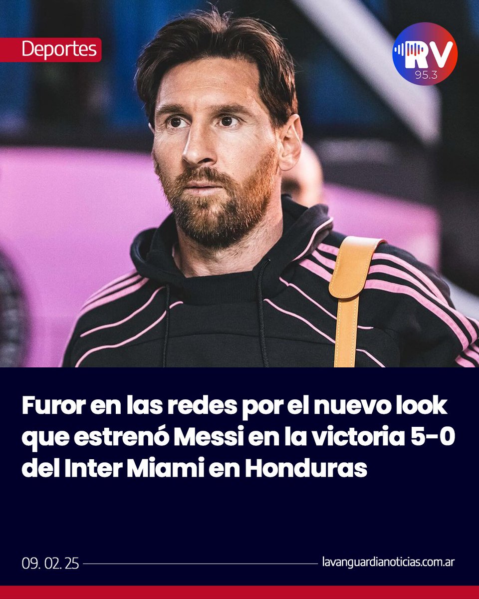 lvsdigital's tweet photo. ✂️ Lionel Messi sorprendió con un nuevo look durante la victoria 5-0 del Inter Miami ante Olimpia. Con su cabello más largo y raya al medio, rápidamente se convirtió en tendencia. https://t.co/Vp7LC0Zowr