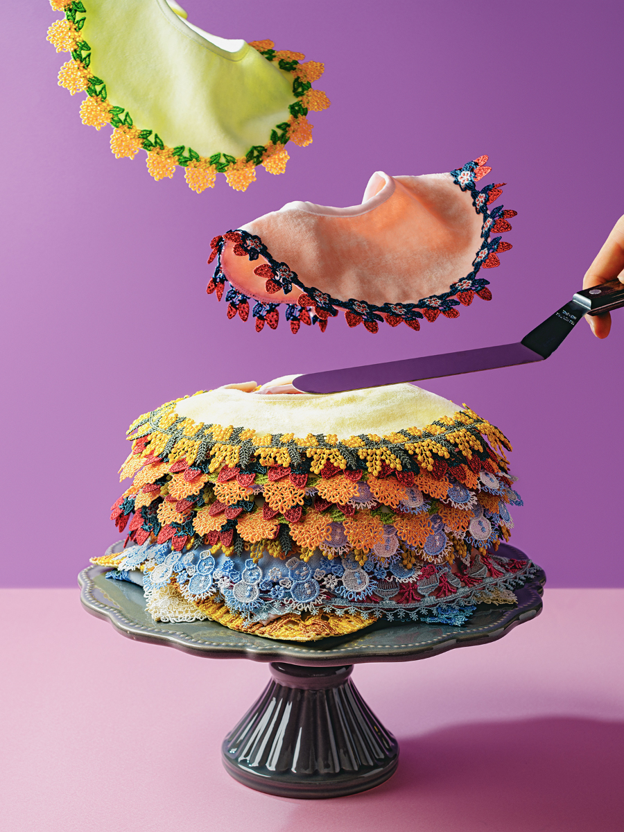 25'春夏 新作小物】 ✔️3月発売予定/ハッピーレース ベビースタイ