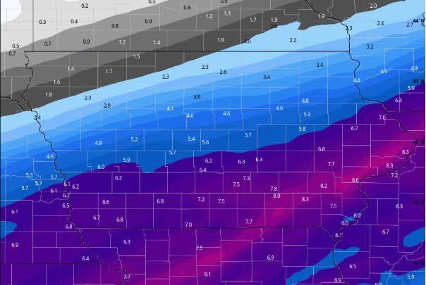 Here we go!!!!! 

I think the biggest SNOW of the season (so far) is coming for the Metro on Wednesday, Feb 12. It is looking likely that we get 4-7" for those south of I-80. It will be a fluffy one too. Get those snow blowers ready!
