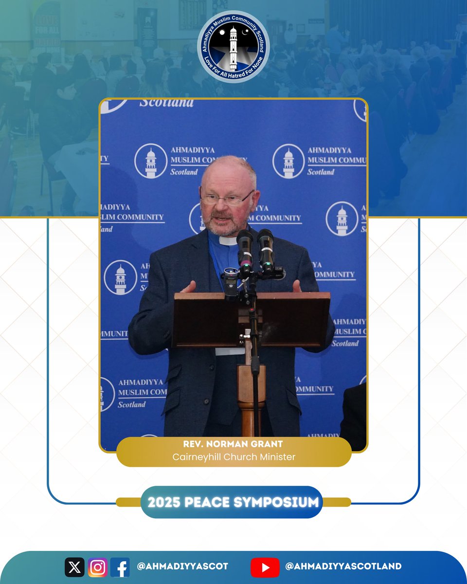 Thank you Rev. Norman Grant, Cairneyhill Church Minister for joining the #PeaceSymposiumScotland and highlighting the critical need for peace due to the increasing conflicts around the world.