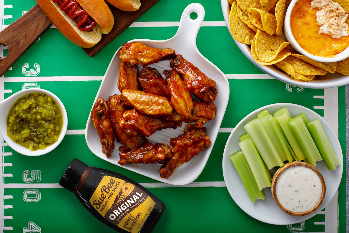 Get ready for game day with SUE BEE® Honey BBQ Sauce! From wings to sliders, this sweet and tangy sauce is the secret ingredient to elevate all of your favorite BBQ snacks. Perfect for the big game–because the only thing better than the touch downs is the food.