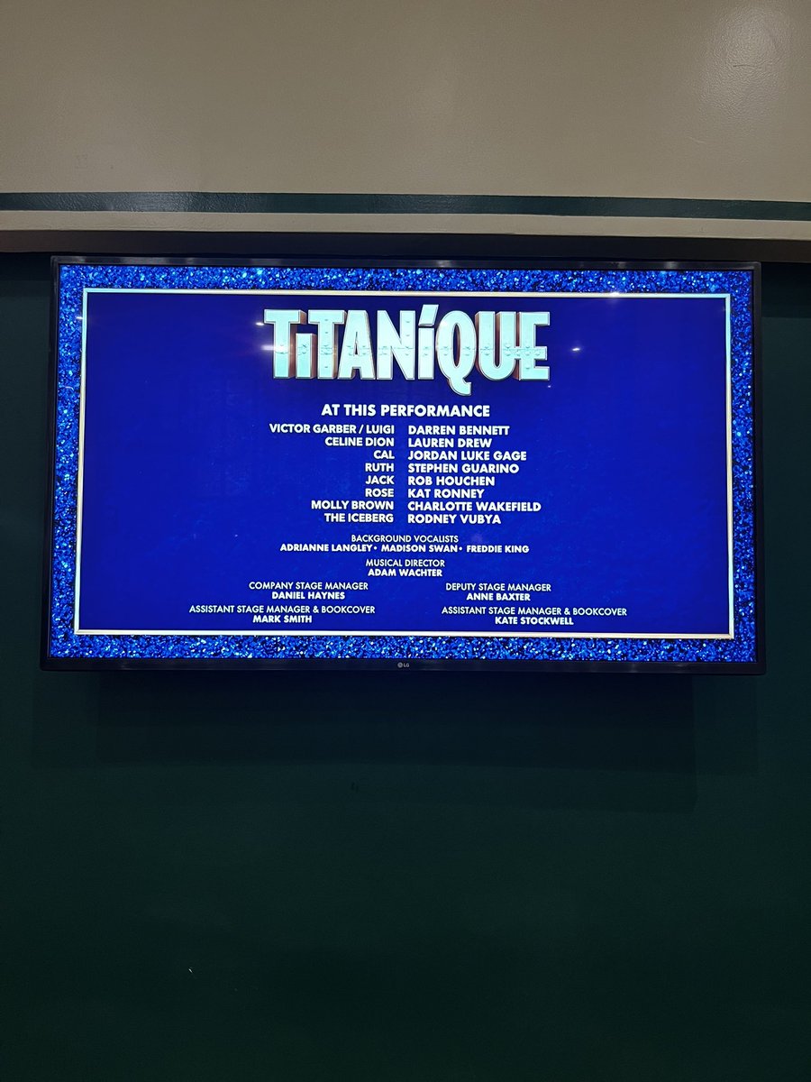 ⭐ STAGEY SHOW SUNDAY - TITANIQUE- CRITERION THEATRE ⭐

Not had a Sunday show in a while, last minute booking for <a href="/Titanique/">Titanique, The Musical</a> <a href="/CriTheatre/">Criterion Theatre</a>