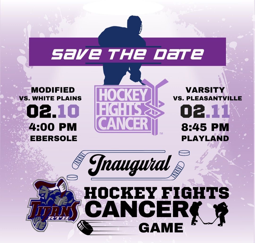 We are a few days out! 

Come down and support the Titans  for a very special 2 day event supporting Hockey Fights Cancer! See you there! 

Food, raffles, ceremonial puck drop and more!!

Don’t forget to wear your purple!