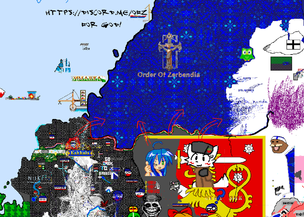 Wojtanex's tweet photo. 🇬🇧 We must protect Zerbendia from the Fins at all costs!
🇵🇱Musimy chronić Zerbendię przed Finami za wszelką cenę!

@sverigepix_pm #pixmap #ChwałaZerbendii https://t.co/p6ymEh4ceq