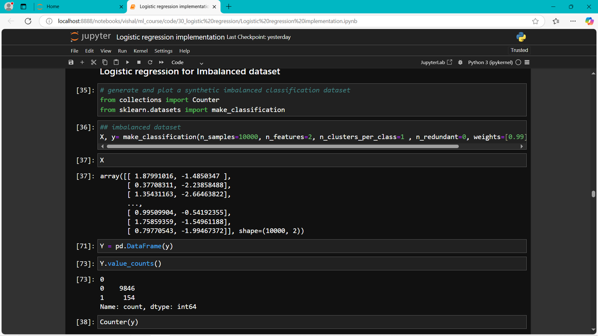 IparVishal's tweet photo. Logistic Regression in Machine Learning :-
Logistic Regression is a fundamental supervised learning algorithm used for binary classification problems. Unlike Linear Regression, which predicts continuous values.

Code : https://t.co/eeoXMmjngO https://t.co/4yZRtlqbwf