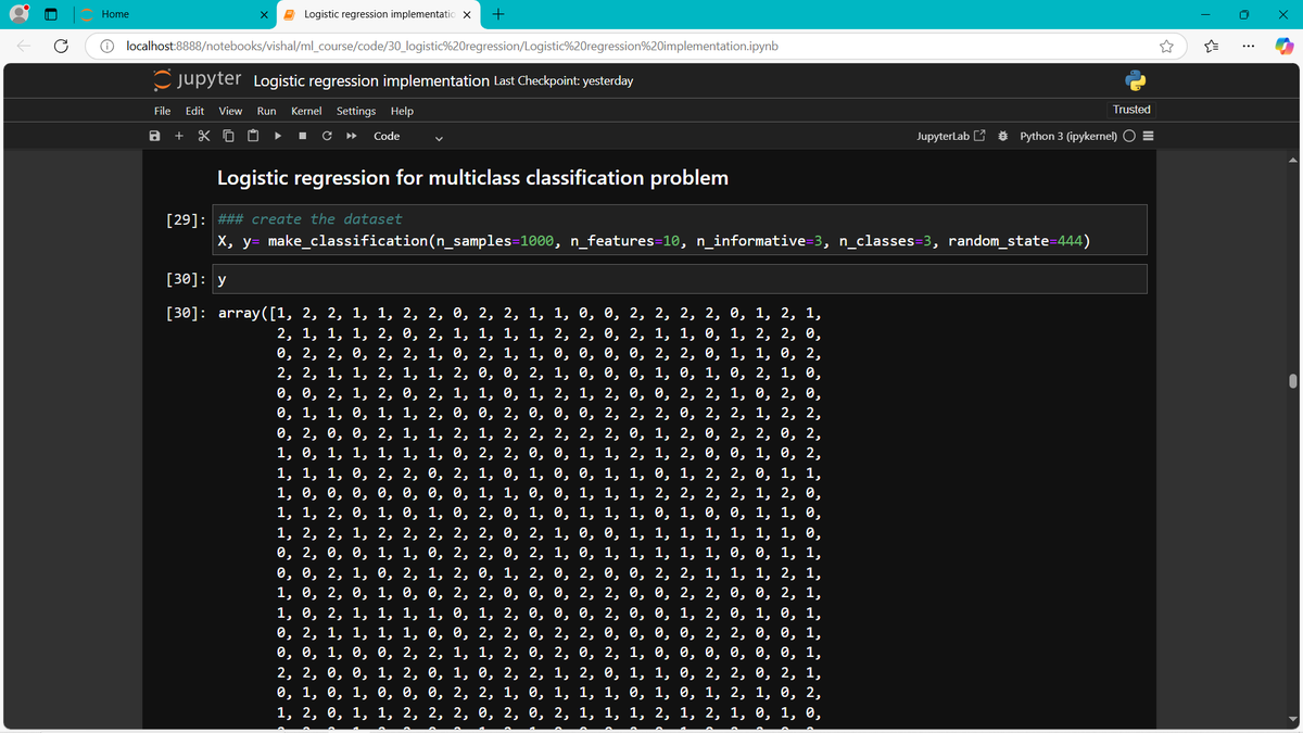IparVishal's tweet photo. Logistic Regression in Machine Learning :-
Logistic Regression is a fundamental supervised learning algorithm used for binary classification problems. Unlike Linear Regression, which predicts continuous values.

Code : https://t.co/eeoXMmjngO https://t.co/4yZRtlqbwf