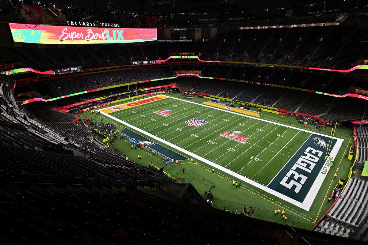 NFL's tweet image. Views from Caesars Superdome 📷 #SBLIX