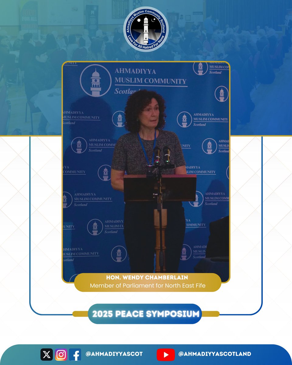 Thank you very much <a href="/wendychambLD/">Wendy Chamberlain</a>, Member of Parliament for North East Fife for taking time out from your busy schedule to join the #PeaceSymposiumScotland and stand with us in the campaign for “Critical Need For Peace”.